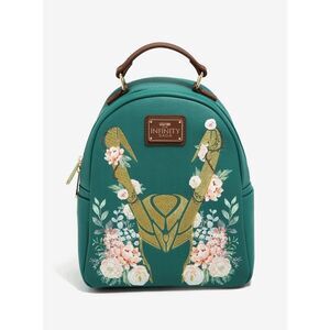 Loungefly Marvel Loki Floral Mini Backpack